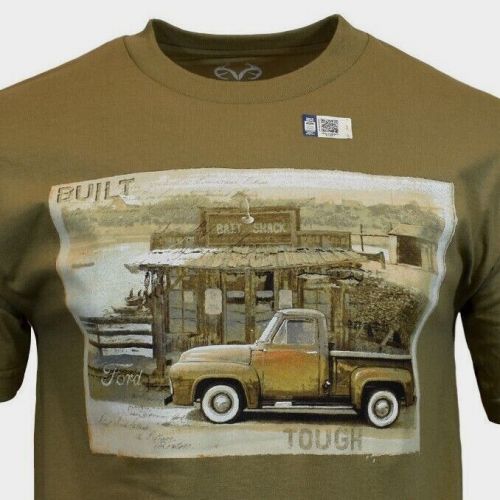 Men&#039;s T Shirt -FORD TOUGH -Classic American Muscle Car Truck Racing 100%Cotton.