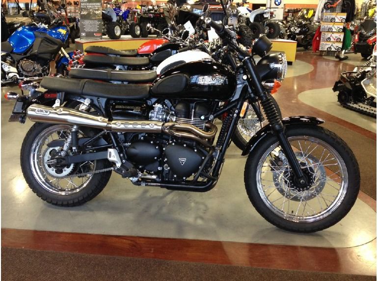 2013 triumph scrambler - jet black 