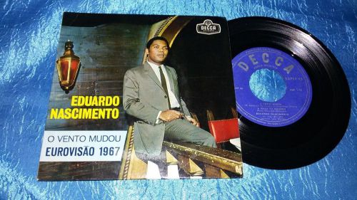 EDUARDO NASCIMENTO O VENTO MUDOU 1967 EUROVISION PORTUGUESE PORTUGAL 7/45 EP