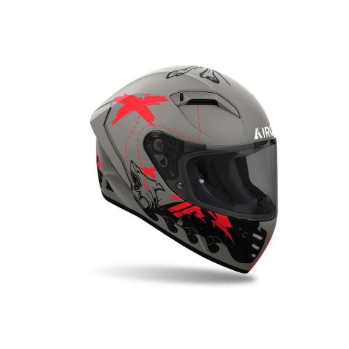 Airoh connor desperado orange matte full face helmet - free shipping!-