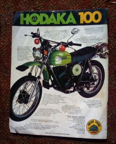 1977 hodaka road toad motorcycle print ad - imperfect