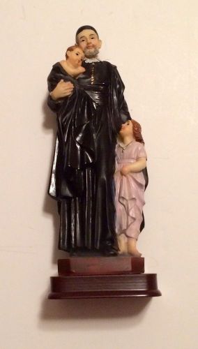 8 1/2&#034; st. vincent de paul &amp; children statue