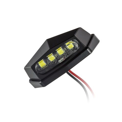 Motorcycle universal led license plate lighting vento black e-tested kennzeic-