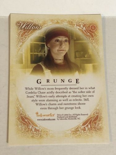 Buffy the vampire slayer trading card women of sunnydale #11 alyson hannigan