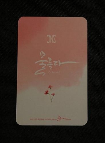 Jun hyosung 2nd mini album colored - official photocard (limited version)