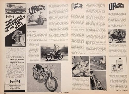 1968 Hodaka 90 100 Ace 3pg Motorcycle Test Article