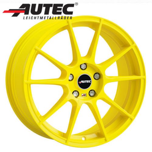 Autec wheels wizard 6.5x15 et42 4x100 for vw golf lupo polo vento gelb