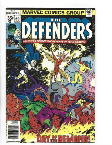 DEFENDERS # 60 * THE HULK * VALKYRIE * HELLCAT * NIGHTHAWK MARVEL COMICS * 1978