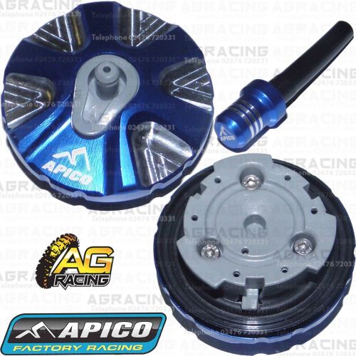 Apico Blue Alloy Fuel Cap Vent Pipe For Husaberg TE 300 2012 Motocross Enduro