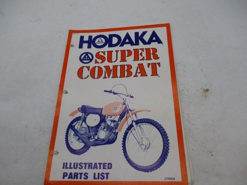 Vintage Original Hodaka Super Combat Illustrated Parts List Book 278004