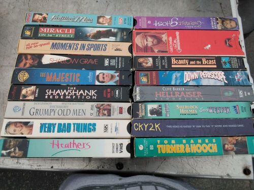 You pick the vhs&#039;s you want. $5.00 flat shipping for as many vhs&#039;s as you want.