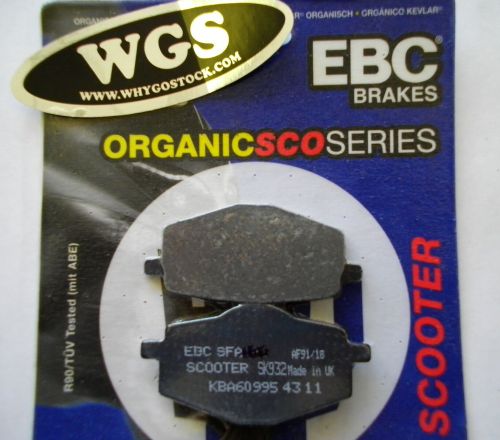 Cfmoto brake pads rear set v3 v5 qlink legacy sapero 250 ebc 2013 2012 2011 2010