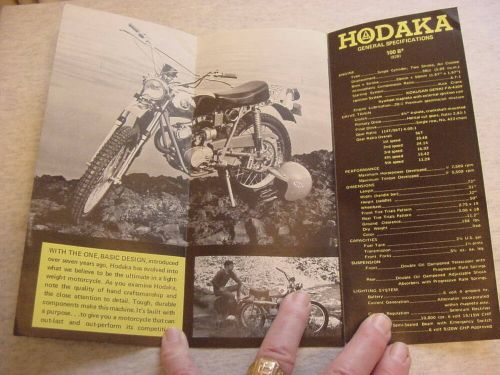 Vintage motorcycle 1972 ? Hodaka 100B+ brochure