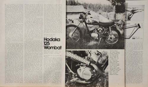 1972 hodaka wombat 125 4p test article