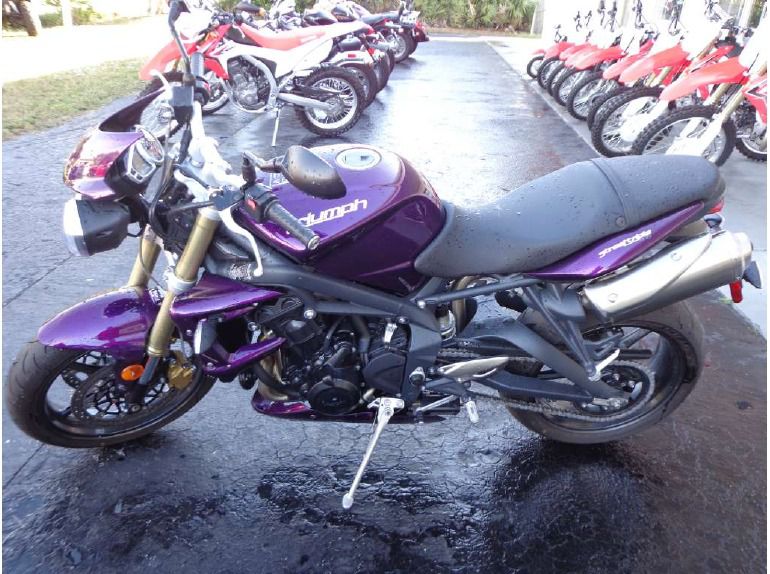 2012 triumph street triple - imperial purple 