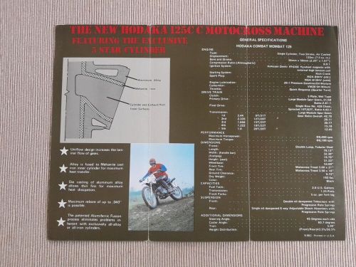 Hodaka Combat Wombat Brochure