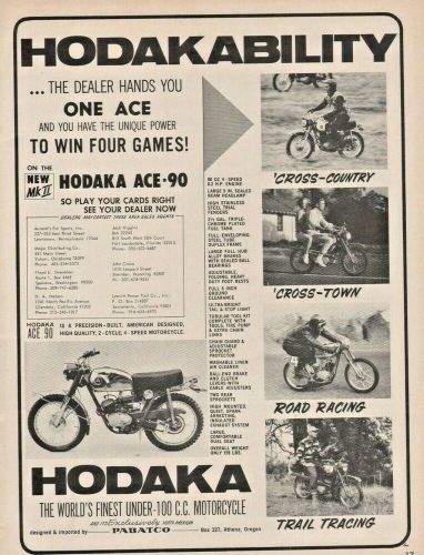 1965 Hodaka Ace 90 - Vintage Motorcycle Ad