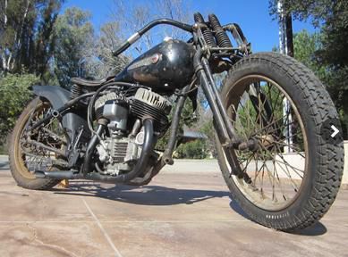 1948 harley davidson 45ci. wr factory racer "barn find original"