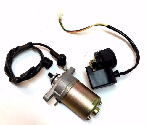 Xtreme seaseng qlink 49cc 50cc 49 50 starter motor and relay solenoid quad new