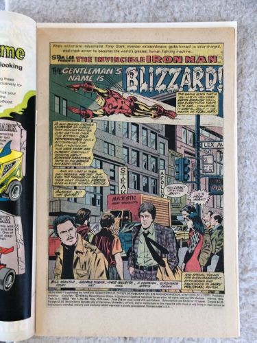 IRON MAN #86** 1ST APP of BLIZZARD **GIACOLA CVR**VERY FINE** 1973