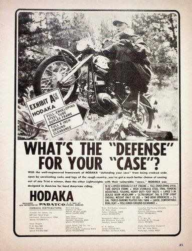 1966 Hodaka Ace 90 - Vintage Motorcycle Ad