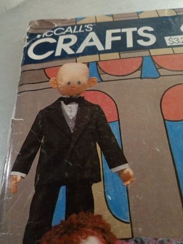 RARE Vintage 1982 McCalls Pattern 659-Annie Dolls-40&#034;Warbucks/Punjab/Hannigan-FF