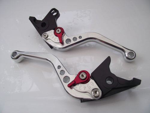 Hyosung GT250R (06-10), CNC levers short silver/red adjusters, F8/H8