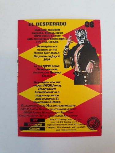 CUSTOM NJPW New Japan Pro Wrestling Trading Card 2021 El Desperado #8