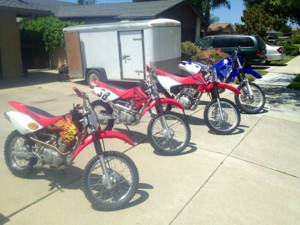 Honda crf 80, honda crf 100, honda crf 150, yamaha 426