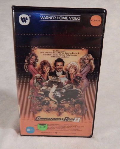 Betamax beta cannonball run ii 2 betamax video movie film