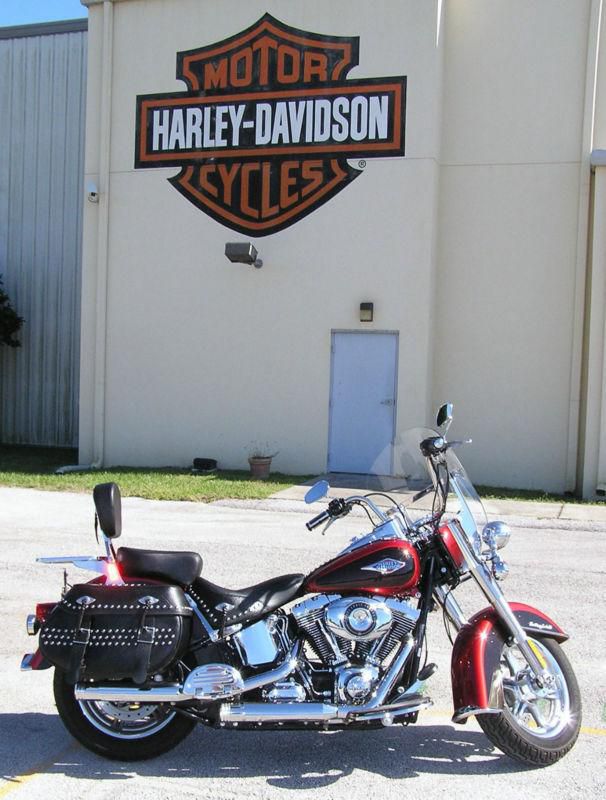 Used 2012 harley-davidson flstc heritage softail classic, ember red- 031667