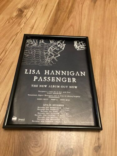 LISA HANNIGAN PASSENGER-framed original advert