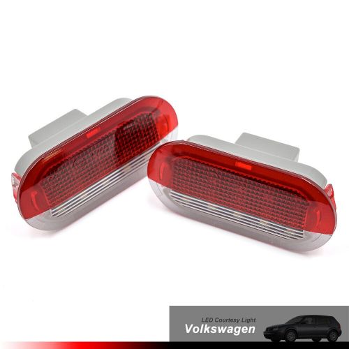 Led red/white led door courtesy light for vw golf mk3 mk4 bora jetta polo vento