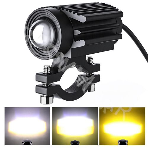 2x aluminum motorcycle headlight spotlight fog lamp black for car atv truck suv