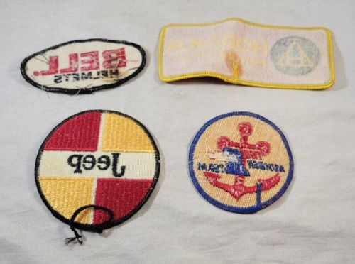 Vintage 1970s Jacket Patches Jeep Hodaka Motorcycles Chevrolet Bell Helmets