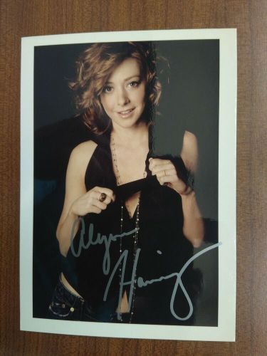 Alyson hannigan pre-signed autograph fan photo card buffy the vampire slayer