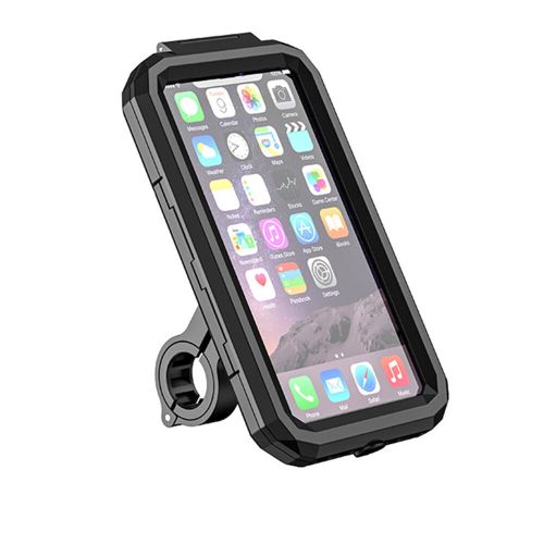 Motorcycle Bicycle Bike Handlebar Cell Phone Holder Mount Case Stand Waterproof