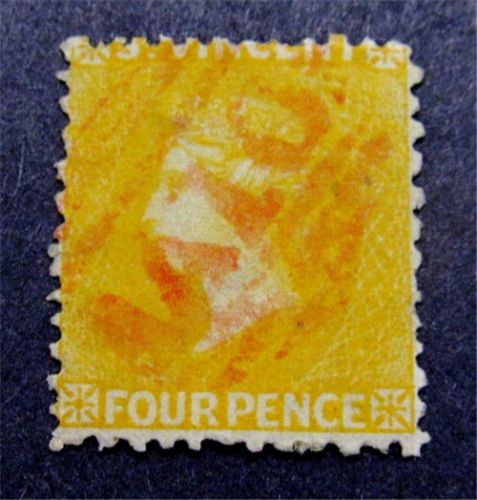 Nystamps british st vincent stamp # 7 used $190