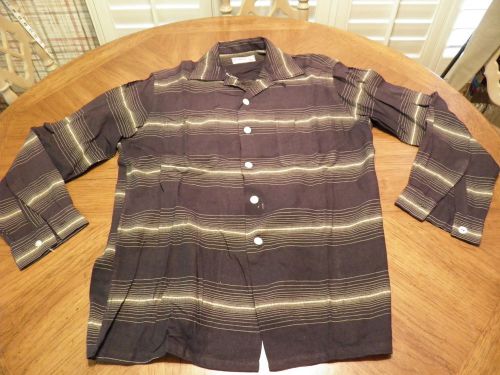 Rare Vtg McGREGOR William Tell flannel Gene Vincent Rockabilly L/S Shirt COOL M