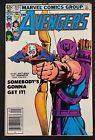 Avengers #223 (&#039;82) key! ed hannigan classic cover art feat. hawkeye, newsstand!