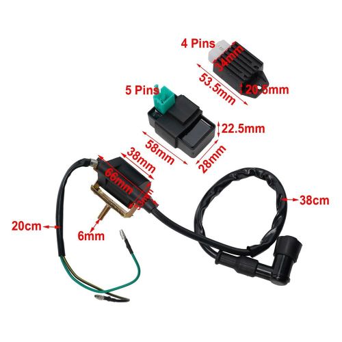 3pcs ignition coil cdi box rectifier regulator for motorcycle bike scooters new