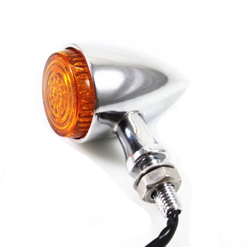 Motorcycle Bullet LED Indicator Turn Signal Lamp Amber Blinker Lights Touring