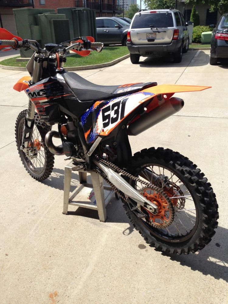 2010 ktm 250 sx dirt bike 