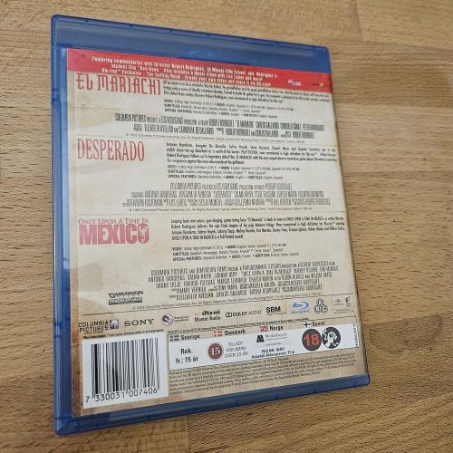 Desperado / El Mariachi / Once Upon a Time in Mexico Blu Ray Region-Free Trilogy