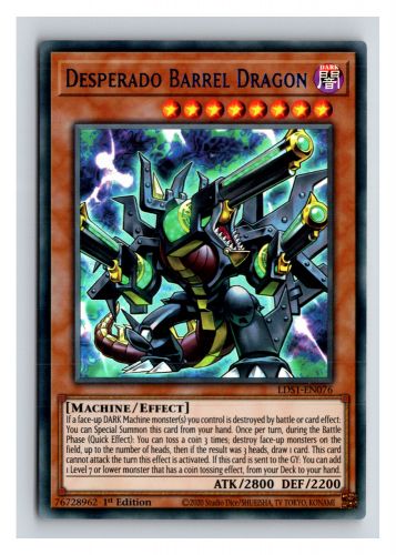 Desperado barrel dragon (blue) - lds1-en076 - ultra rare -  1st edition   yugioh