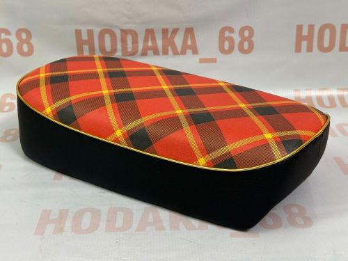 Honda mini-trail z50m z50 m gold tartan reproduction to nos motorcycle seat new.