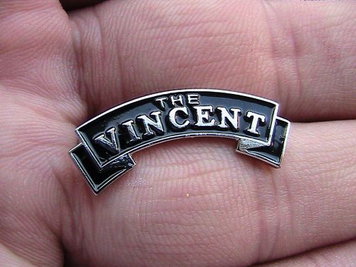 THE VINCENT MOTORCYCLE BIKER PIN BADGE MOTORBIKE MOTOR BIKE CYCLE RACING