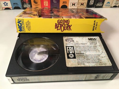 Going Berserk Betamax Not Vhs 1983 Comedy For Sale On 2040 Motos 3906