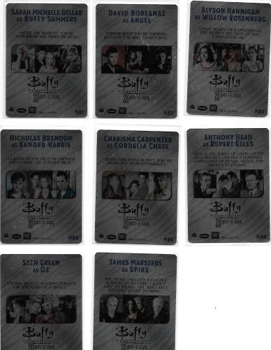 Buffy tvs ultimate collector&#039;s set series 3 autograph or metal card set - choose