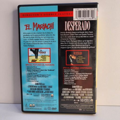 Director&#039;s Double Feature El Mariachi/Desperado DVD 1998 Very Good Condition